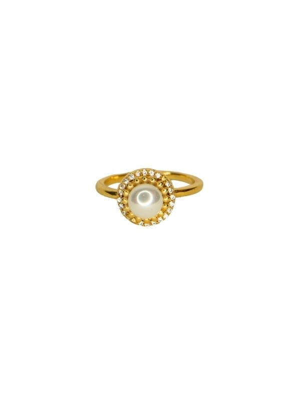 Pearl Solitaire Yüzük